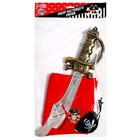 Карнавальный набор взрослый «Настоящий пират»: клипса, наглазник, меч, бандана - Фото 7