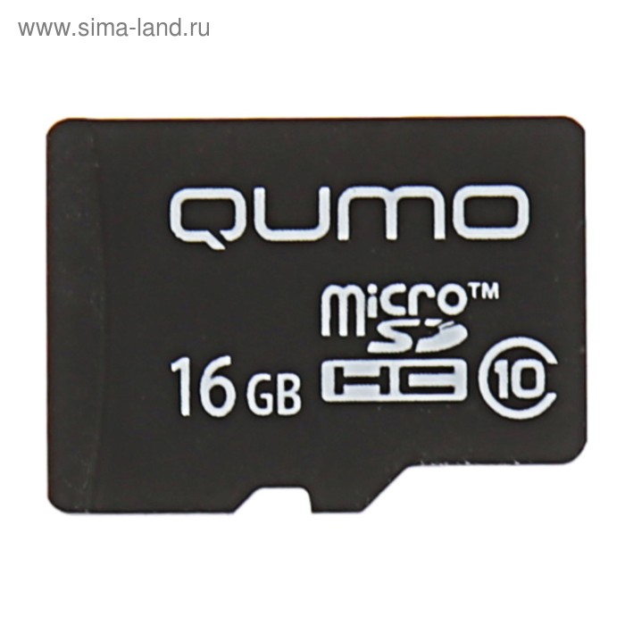 Карта памяти Qumo microSD, 16 Гб, SDHC, класс 10 - Фото 1