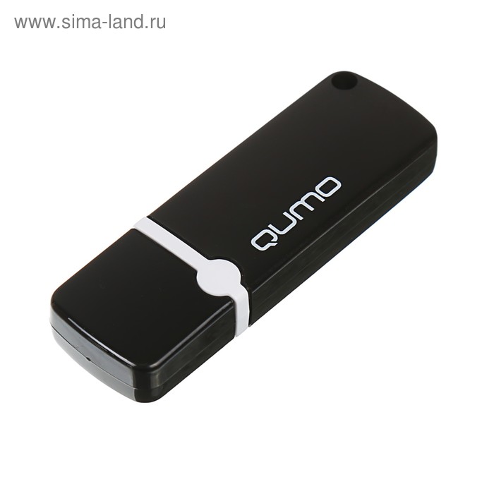Флешка Qumo Optiva 02, 32 Гб, USB2.0, чт до 25 Мб/с, зап до 15 Мб/с, черная - Фото 1