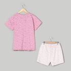 Пижама женская (футболка, шорты) 221ХР2207 цвет МИКС, р-р 46 - Фото 3
