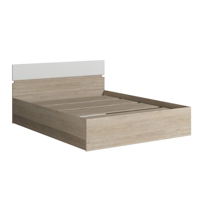 Кровать двуспальная «Светлана», с основанием, 1643×2040×870 мм, цвет дуб сонома/белый