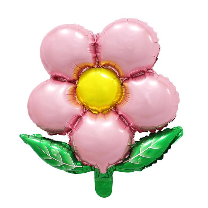 Шар фольгированный 20" «Цветок», с клапаном, цвет розовый - фото 1905482304
