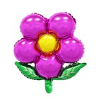 Шар фольгированный 20" «Цветок», с клапаном, цвет фуксия - фото 318090713
