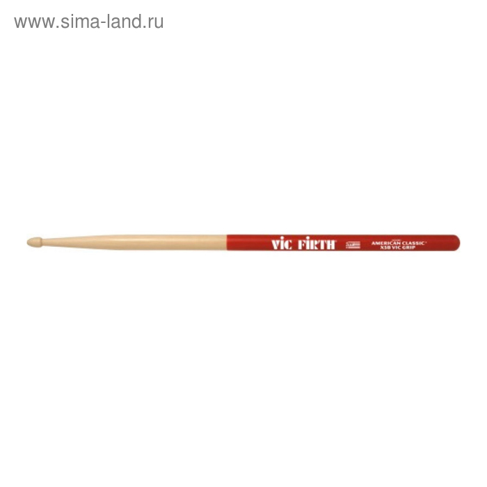 Барабанные палочки VIC FIRTH X5BVG с антискользящим покрытием, тип Extreme 5B, гикори - Фото 1