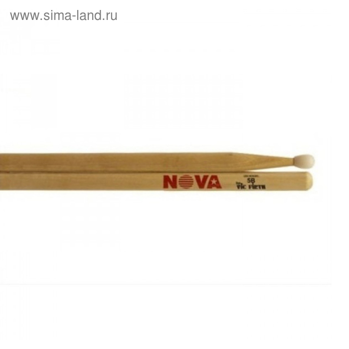 Барабанные палочки VIC FIRTH N5BN тип 5B с нейлоновым наконечником, орех - Фото 1
