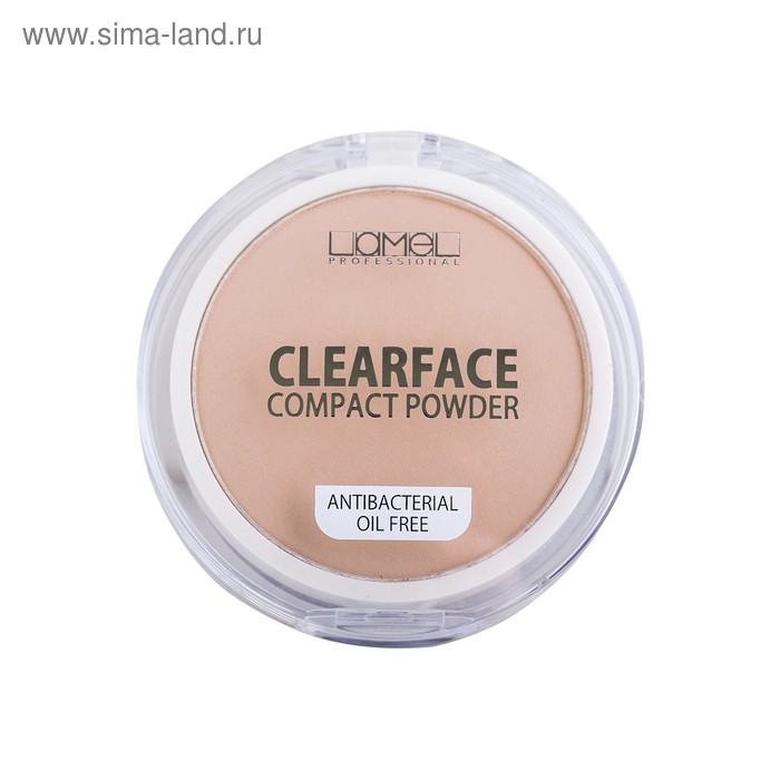 Пудра для лица антибактериальная Lamel Clear face, тон 304 - Фото 1