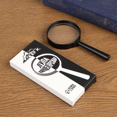 Лупа классическая 6х Мастер К, d=6 см, чёрная