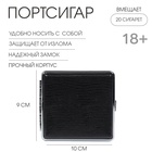 Портсигар на 20 сигарет «Штанс», 10×9×2 см - Фото 1