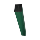 Столб, 60 × 40 × 1.2 мм, h = 2, 5 м, под бетон, зелёный - Фото 1