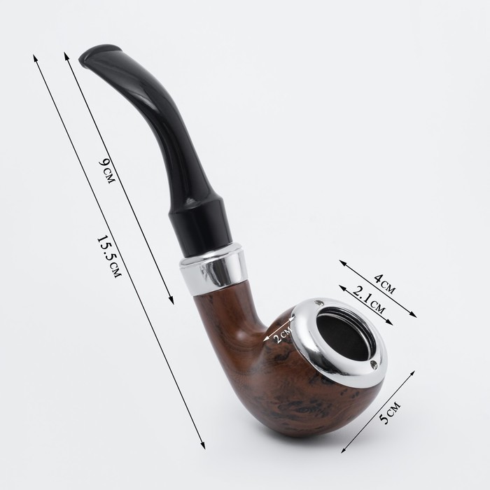 Курительная трубка для табака "Командор", классическая, 15.5 х 5 см - Фото 1