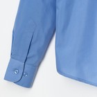 Сорочка для мальчика, размер 36, рост158-164см, цвет тёмно-голубой CVC37 - Фото 5