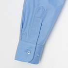 Сорочка для мальчика, размер 36, рост158-164см, цвет голубой CVC23 - Фото 5