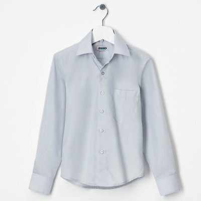 Сорочка для мальчика, размер 30, рост122-128 см, цвет серый CVC51