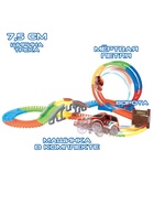 Автотрек «Магический Трек», гибкий, светится в темноте, 132/145 детали, мёртвая петля, МИКС - Фото 2