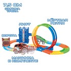 Автотрек «Магический Трек», гибкий, светится в темноте, 133 детали, лифт, мёртвая петля - Фото 2