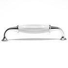 Ручка скоба STYLISH Ceramics 003, керамическая, цвет хром - Фото 2