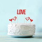 Набор для украшения торта LOVE - фото 8690579