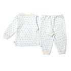Пижама детская, рост 80 см, цвет белый/голубой U070111Y80 - Фото 2