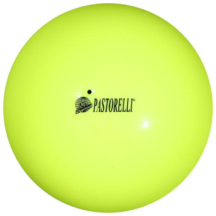 Мяч для художественной гимнастики Pastorelli New Generation FIG, d=18 см, цвет жёлтый - Фото 1