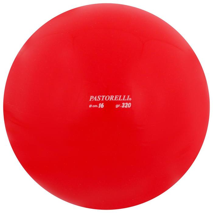 Мяч для художественной гимнастики Pastorelli, d=16 см, цвет красный - Фото 1