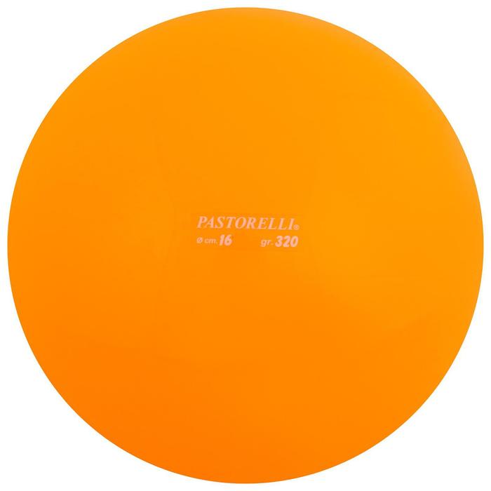 Мяч для художественной гимнастики Pastorelli, d=16 см, цвет оранжевый - Фото 1