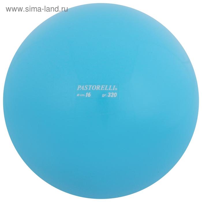 Мяч для художественной гимнастики Pastorelli, d=16 см, цвет голубой - Фото 1
