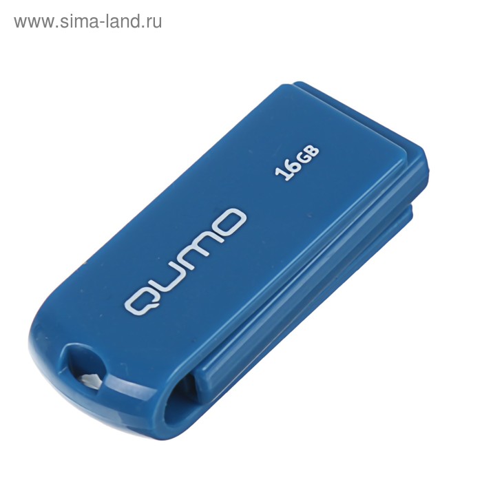 Флешка Qumo Twist, 16 Гб, USB2.0, чт до 25 Мб/с, зап до 15 Мб/с, цвет кобальт - Фото 1