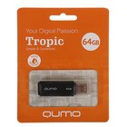 Флешка Qumo Tropic, 64 Гб, USB2.0, чт до 25 Мб/с, зап до 15 Мб/с, черная - Фото 3