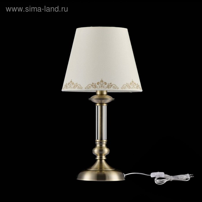 Настольная лампа Ksenia 1x40Вт E14, латунь 22x41,6 см