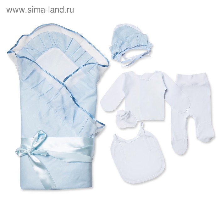 Набор для новорожденных, цвет голубой 4144/1 - Фото 1