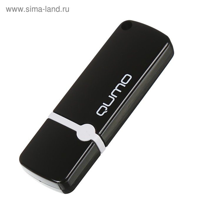 Флешка Qumo Optiva 02, 8 Гб, USB2.0, чт до 25 Мб/с, зап до 15 Мб/с, черная - Фото 1