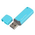 Флешка Qumo Optiva 02, 8 Гб, USB2.0, чт до 25 Мб/с, зап до 15 Мб/с, синяя - Фото 2
