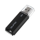 Флешка Qumo Tropic, 8 Гб, USB2.0, чт до 25 Мб/с, зап до 15 Мб/с, черная - Фото 1