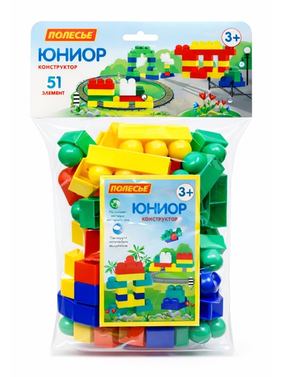 Конструктор «Юниор», 51 деталь