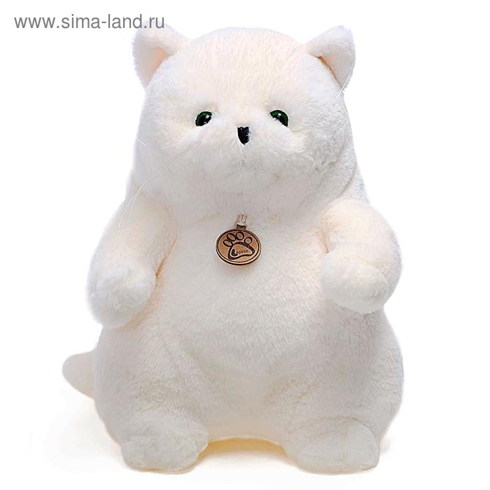 Мягкая игрушка «Толстый кот», цвет белый, 33 см - Фото 1