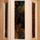 Абажур деревянный "Олени" со вставками из стекла с УФ печатью, 33х29х16см - Фото 3