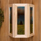 Абажур для бани и сауны «Одуванчики», 33×29×12 см, деревянный, настенный, со стеклом, с УФ-печатью, «Добропаровъ» - Фото 2