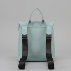 Рюкзак-сумка, 2 отдела на молнии, наружный карман, цвет голубой - Фото 3