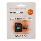 Карта памяти Qumo microSD, 2 Гб, с адаптером SD - Фото 3