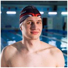 Шапочка для плавания взрослая ONLYTOP, текстиль, обхват 54-60 см - Фото 3