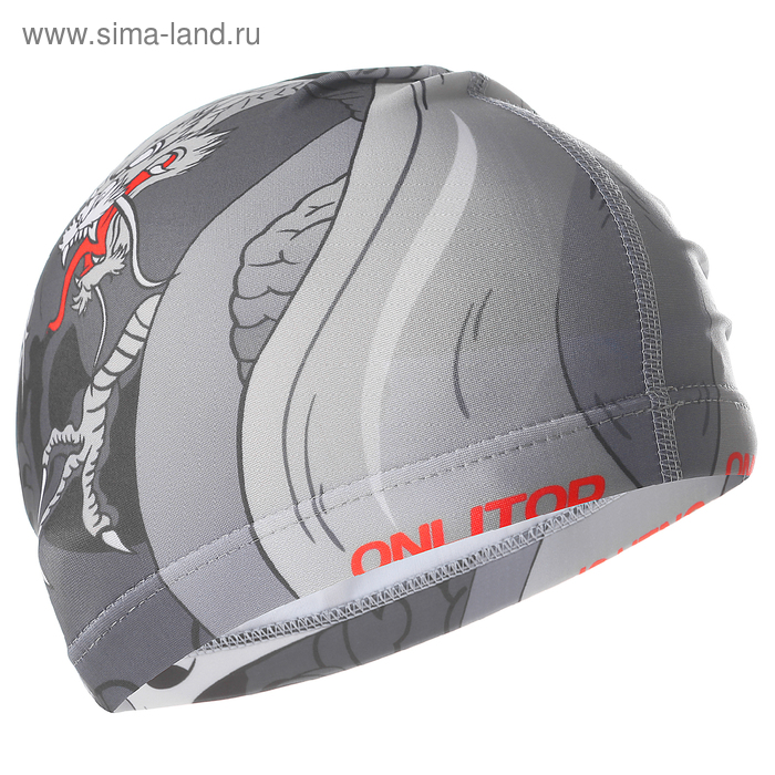 Шапочка для плавания, взрослая, текстиль, обхват 54-60 см - Фото 1