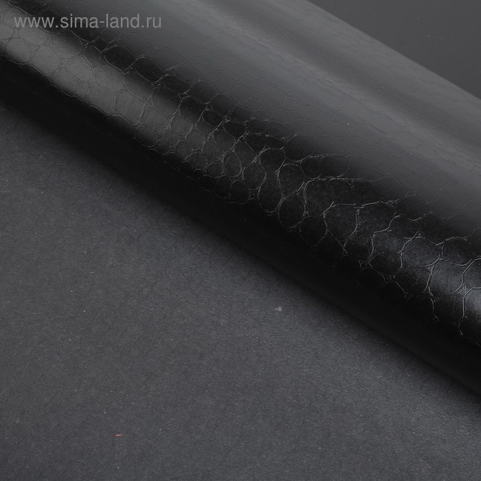 Бумага рельефная, чёрный, 52 х 75 см, 110 г/м2 - Фото 1