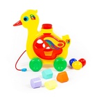 Игрушка-каталка с сортером «Уточка-несушка» - Фото 3