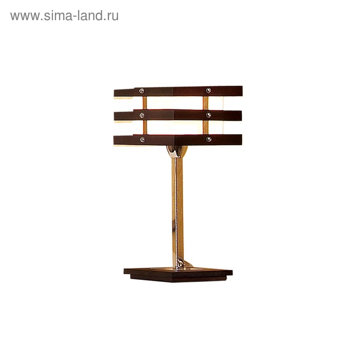 Настольная лампа «Одиссей», 1x60Вт E14, коричневый 23x16x30,5 см - Фото 1