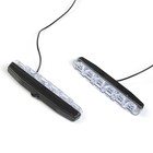 Дневные ходовые огни KS, KS-0624WY, (6 LED, 3 SMD), линза, провода, 155х33х18 мм, 2шт - Фото 2