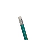 Карандаш чернографитный Calligrata, НВ, с ластиком, трёхгранный, пластиковый, зелёный корпус - Фото 7