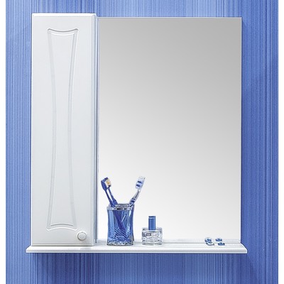 Шкаф-зеркало Карина 55, левый 14 см х 55 см х 70 см
