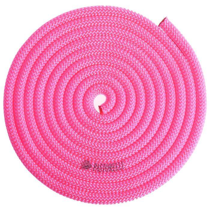 Скакалка гимнастическая Pastorelli New Orleans FIG, длина 2,9-3 м, цвет розовый/флуоресцентный - Фото 1