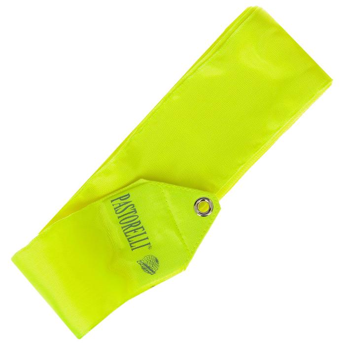 Лента гимнастическая PASTORELLI одноцветная, 6 м, FIG, цвет жёлтый флуоресцентный - Фото 1