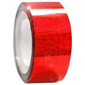 Обмотка для гимнастических булав и обручей Pastorelli Diamond, клейкая, цвет красный металлик